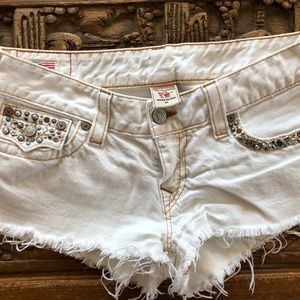 True Religion Joey Cut off shorts